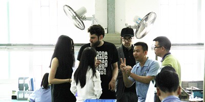 德國DADA MACHINES客人熱情來訪博厚電機公司