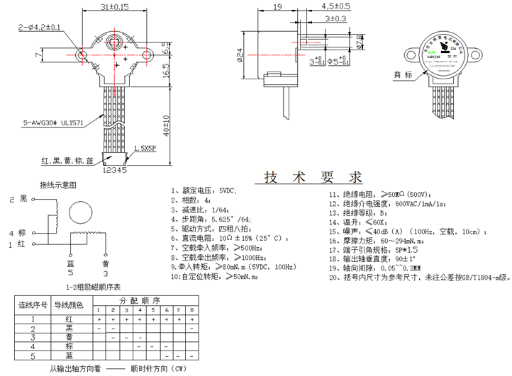 儀器儀表步進電機